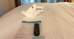 Cabin bed on Royal Caribbean