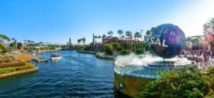 Water view of Universal Studios