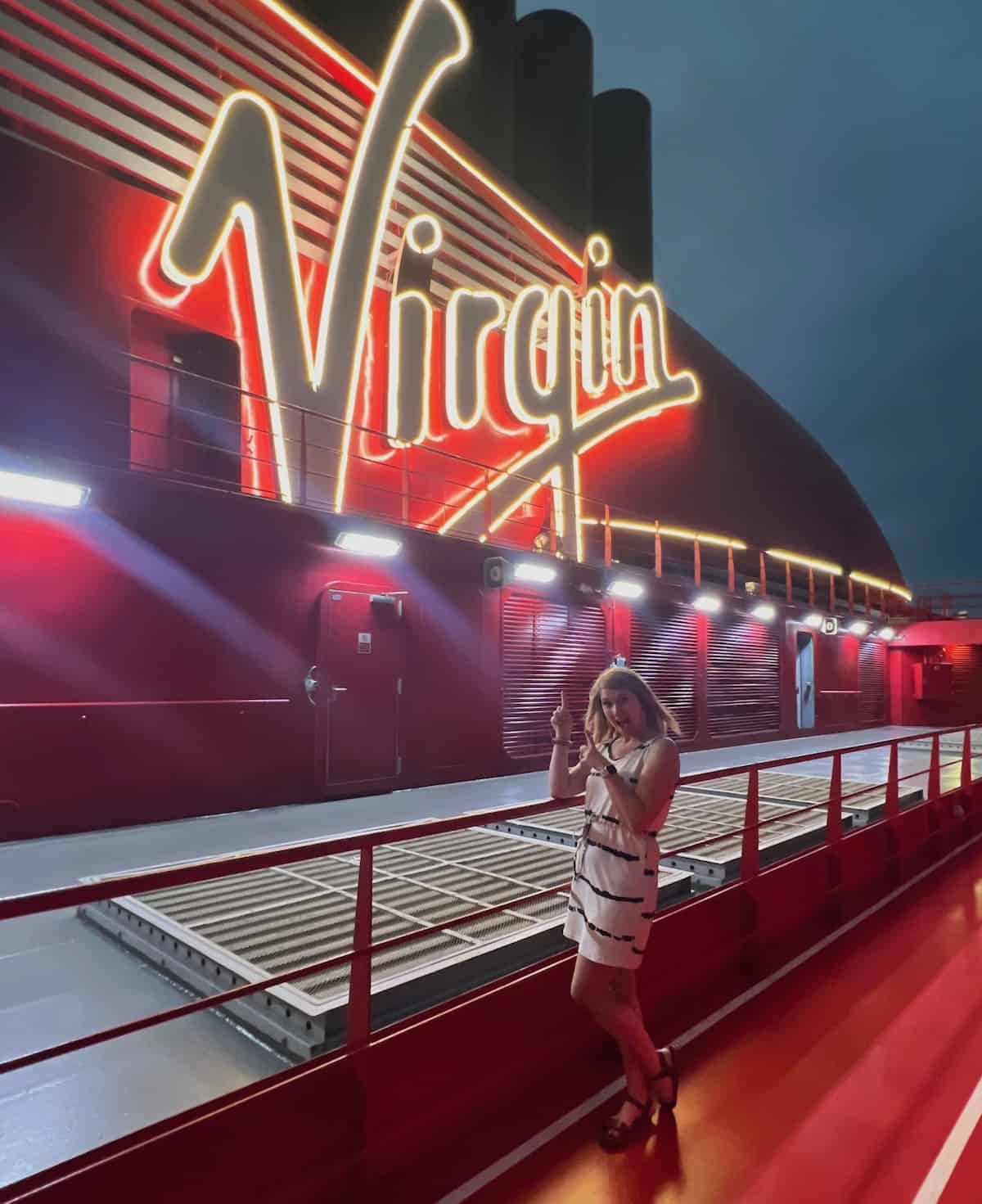 bachelorette party on virgin voyages cruise