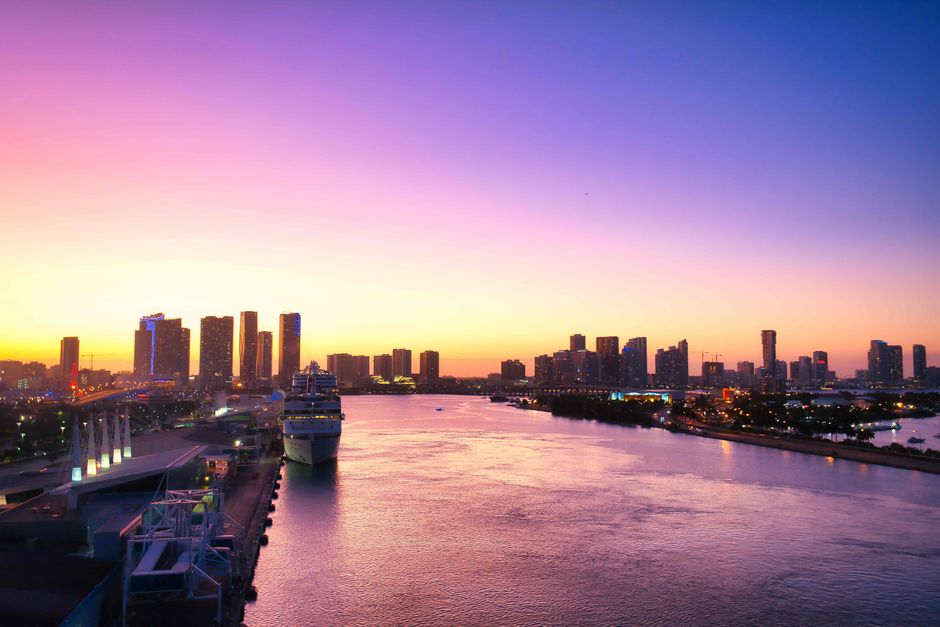 Virgin Voyages Lady Ship at PortMiami adults-only Florida departure - virgin voyages adults only cruise