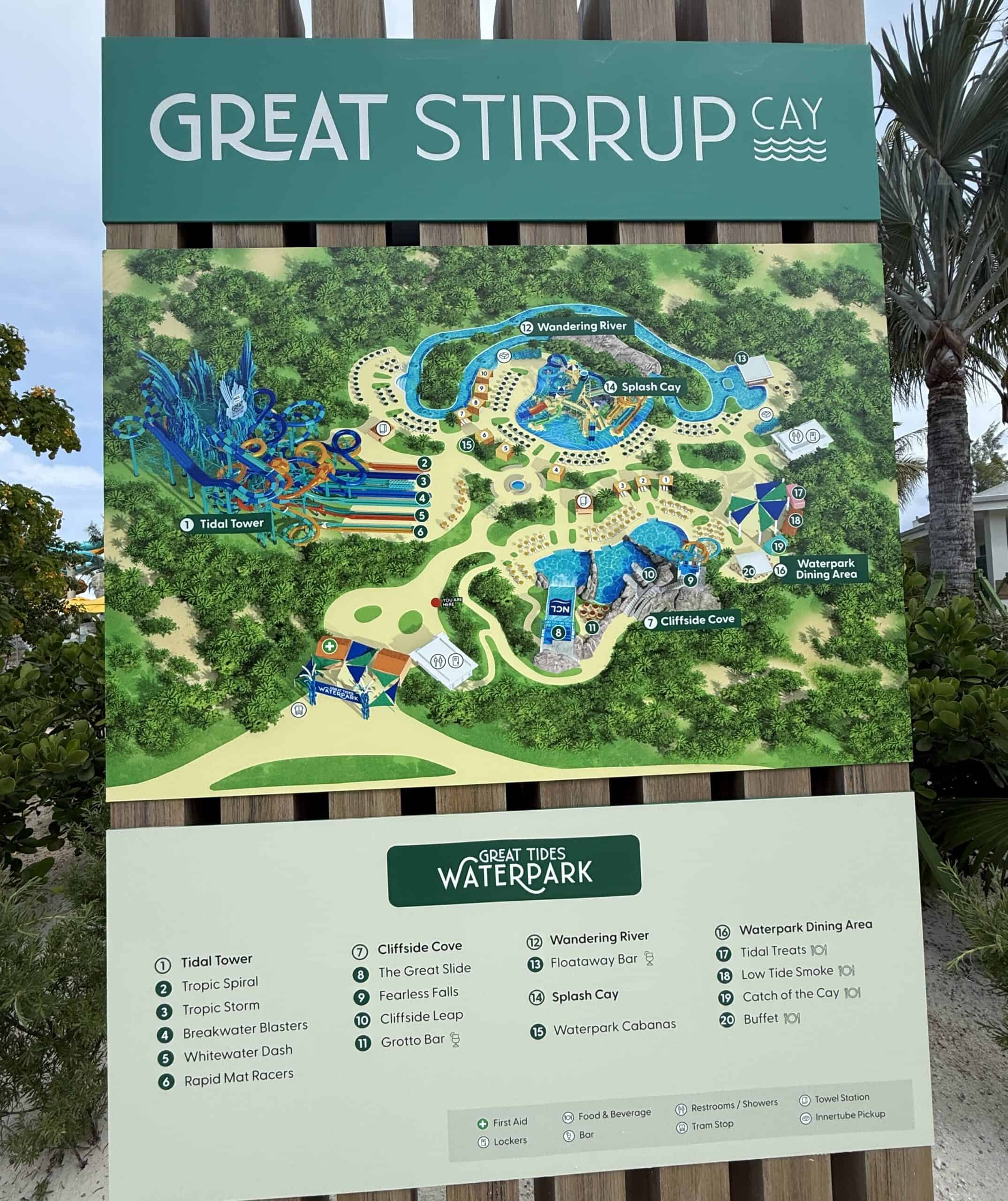 Great Tides Waterpark Map